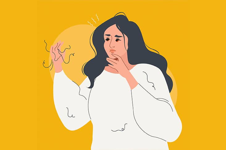 dream about hair falling out