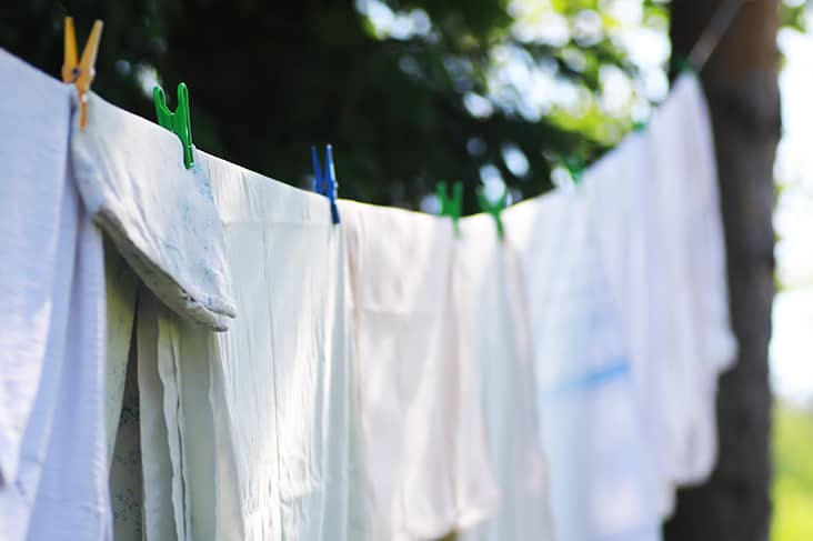 dreaming of washing clothes